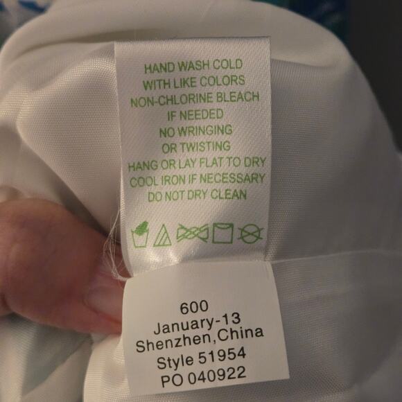 NEW Lilly Pulitzer Strapless Langley Dress Shorely Blue Tossing The Line Floral - Picture 14 of 14